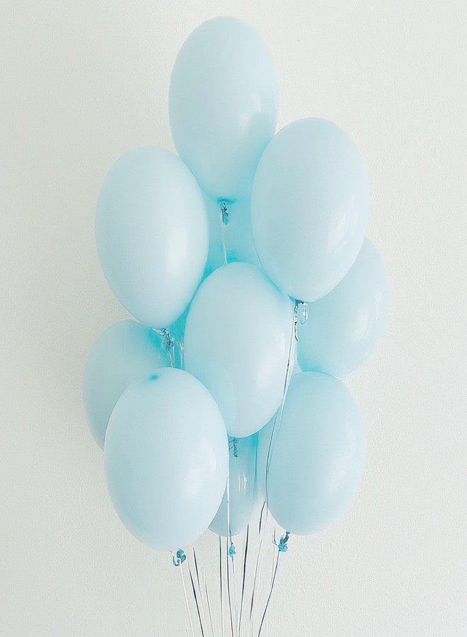 AMFIN (Pack of 50) Pastel Birthday Decoration Item Balloons - Blue - Image 3